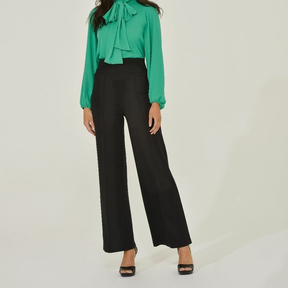 Black Palazzo Pant for Women | The cream of the crop Pintuck pant | Sustainable - Picture 15 of 15